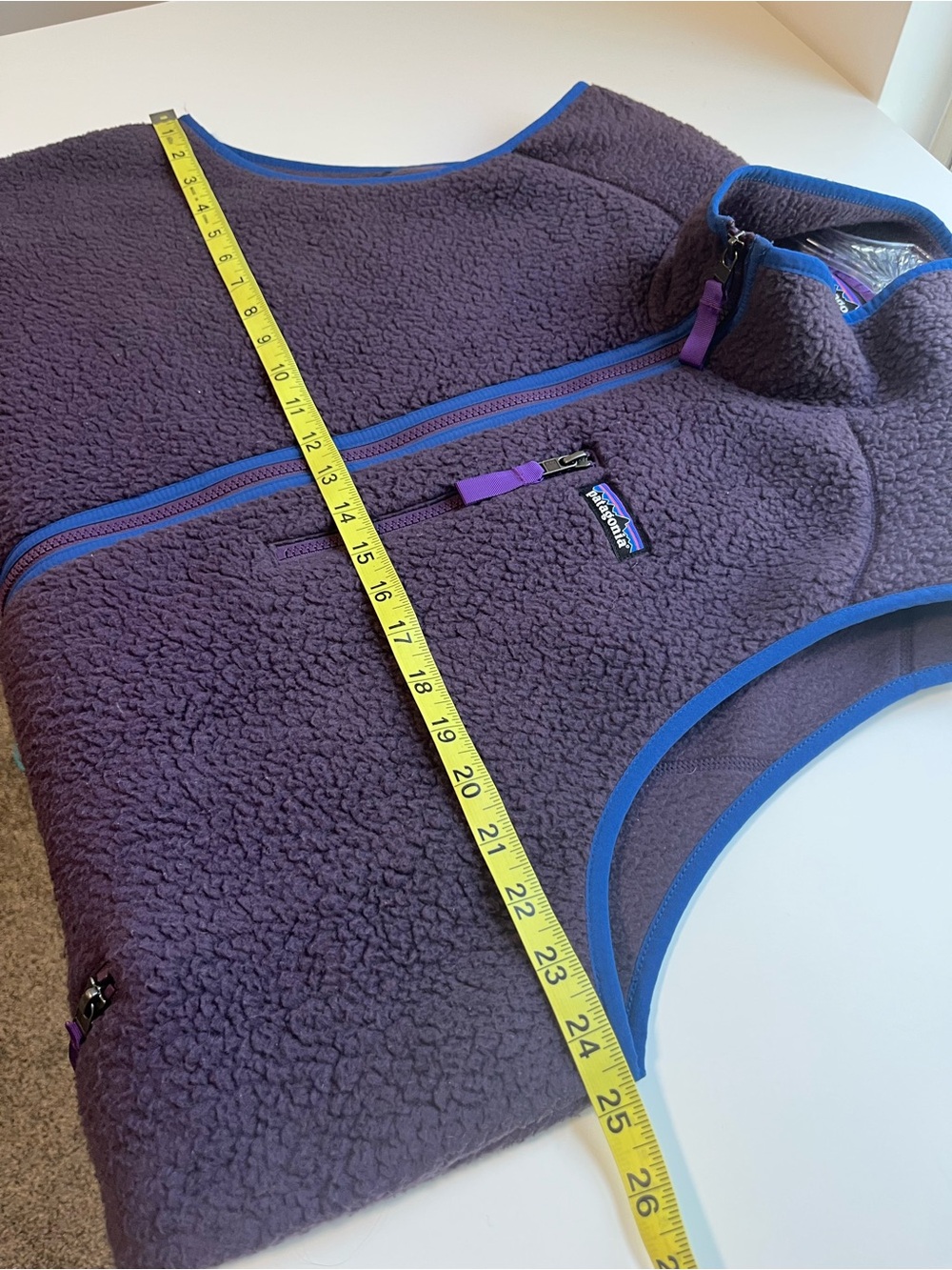 Patagonia Retro Deep Pile Fleece Full Zip Vest Mens Fits Like XXL - Picture 9 of 10